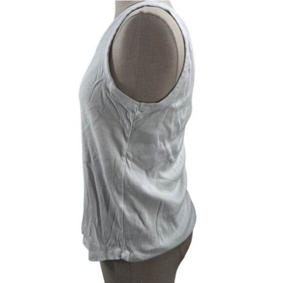 Charter Club Supima Cotton Crew Neck Tank Top White Size Large - Picture 2 of 5